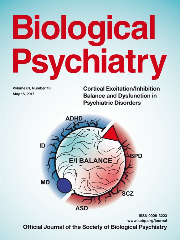 [2017.05.14] IBS Center for Synaptic Brain Dysfunctions Phd Course Haram Park - Cover of Biological Psychiatry 2017.05 Vol. 81, Number 10 사진
