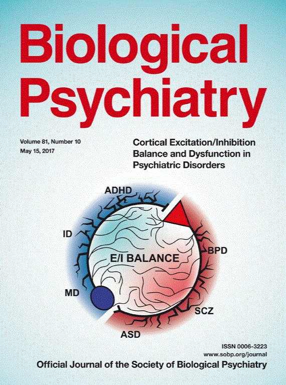 [2017.05.14] IBS 시냅스 뇌질환 연구단 박하람 박사과정 학생의 디자인이 Biological Psychiatry 2017.5월호 cover로 실렸습니다.